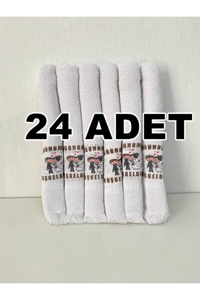 Genel Markalar 24 Adet Okuluk Düğüncü Araba Havlusu 40*70 Cm Havlu