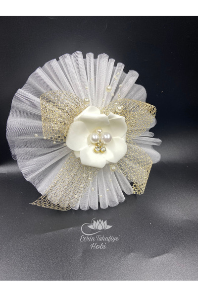 ecrin tuhafiye hobi Bohça Süsü, Gelin Damat Çeyiz Düğün Söz Nişan Süsü 1 Adet