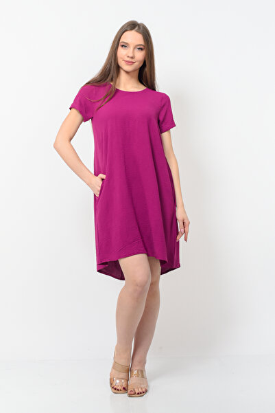 Nuseel Rochie de vară din țesătură Aerobin pentru femei, culoare prune