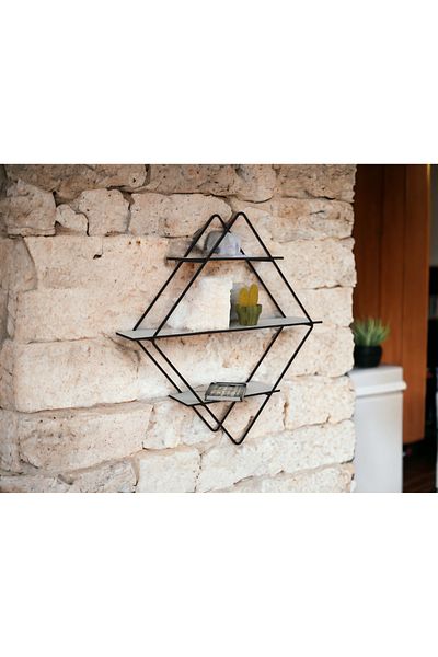 RMD SHOP Decorative Metal Wall Hanging Shelf-Bathroom Shelf-Bookcase