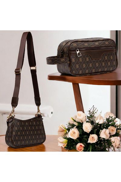 Newish Polo تصميم فريد من نوعه من الجلد الاصطناعي المزخرف للنساء وحقيبة الحلاقة للرجال والزوجة