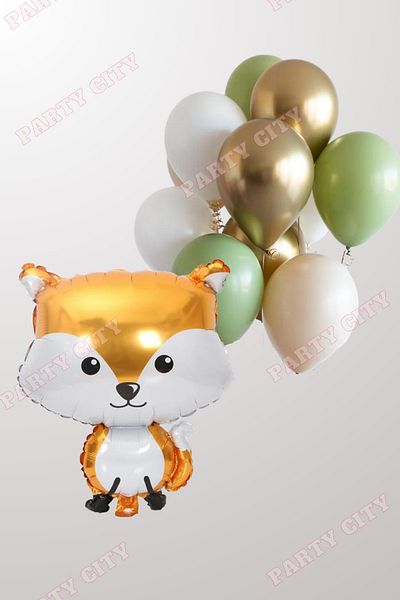 Party City Σετ μπαλονιών Fox Foil; Συμβολικό μπαλόνι γενεθλίων