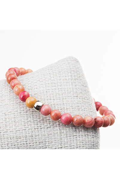 Generic Brand 6 mm Pink Rhodonite Bracelet