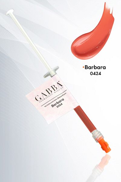 GABBA PERMANENT MAKE-UP 424 Barbara Disposable Lip Paint Permanent Lip Coloring Lip Contour Paint