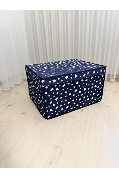 VAYBE Maxi Multi-Purpose Storage Box Organizer Storage Bag Navy Blue Star Pattern 40x50x30
