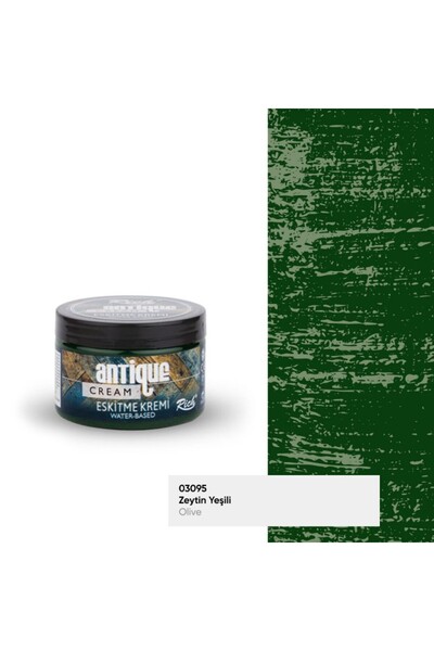 Rich Boya Rich Eskitme Kremi/Antique Cream 4008 ZEYTİN YEŞİLİ 150cc