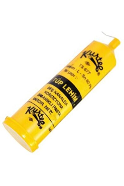 Ceta Kurtel Tüp Lehim 60/40 1,2 mm - 60 Kalay 40 Kurşun 1.2 mm Pastalı Tüp lehim 25 Gram