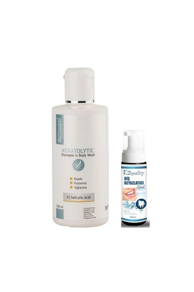 Dermoskin 200ml Keratolytic Shampoo - Whitening Foam Gift