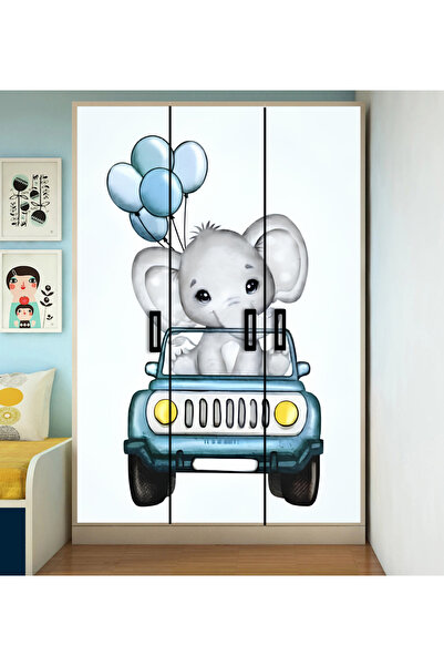 Özbey Reklam ÇOCUK DOLABI Kaplama Folyo Sticker Kendinden Yapışkanlı ÇE7 ( Ölçüsü 150x160 CM / TEK PARÇA )