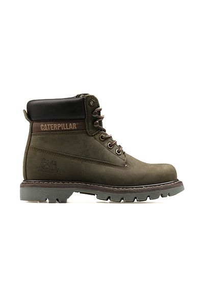 Caterpillar Μπότες Cat Young 015G 100095 -Σκούρο-ελιά-Νουμπούκ Καφέ Κολοράντο