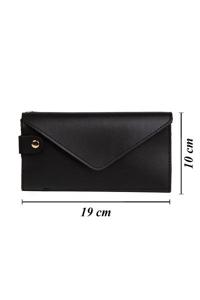 AVCA Women's Leather Phone Cash Coin Compartment Locked Wrist Strap Wallet