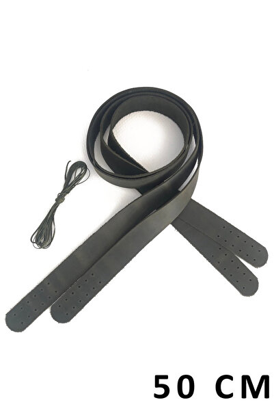 alfa tasarım atölyesi Hakiki Deri Dikilebilir Çanta Sapı (çift/50 Cm)