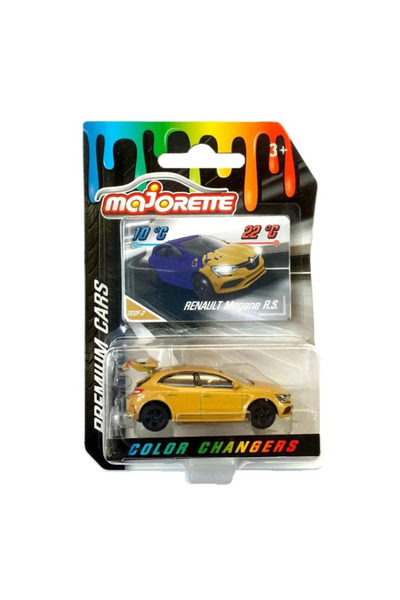 Majorette Renault Megane RS 1/64 Ölçek Color Changers Majorette Metal Araba D...