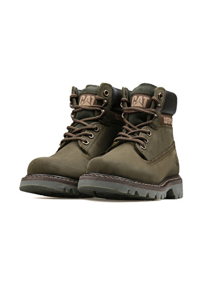 Caterpillar Cat Youth Boots 015G100095-Dark-Olive-Nubuk Brown Colorado