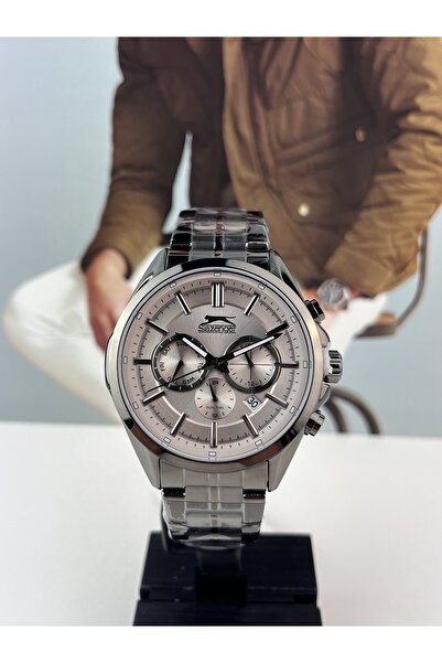 Slazenger GRİ ERKEK KOL SAATİ 5 ATM SU GEÇİRMEZ 2 YIL GARANTİLİ