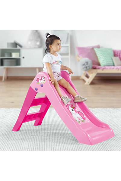 Dolu Unicorn Pembe İlk Kaydırağım & 100 Adet Havuz Topu Hediyeli