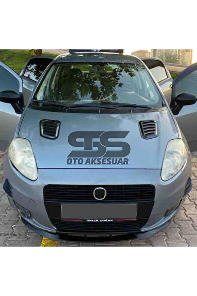 STS Oto Aksesuar Fiat Punto Cupra R Uyumlu Ön Lip Mat Siyah Ön Tampon Lip