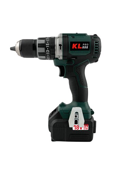 Genel Markalar KLPRO 18VOLT/2.0AH Lİ-İON ÇİFT AKÜLÜ KÖMÜRSÜZ PROFESYONEL DARB...