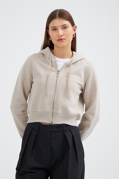 Looker Club Γυναικεία ζακέτα Crop με φερμουάρ - 2024525