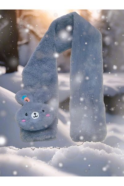 MONİCATİME RABBIT PLUSH SCARF