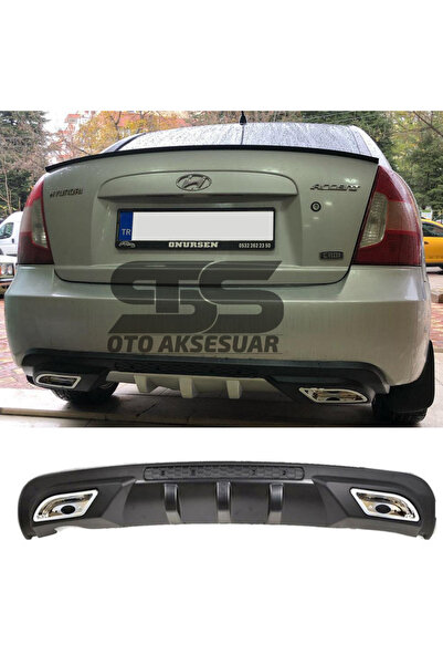 STS Oto Aksesuar Hyundai Accent Era Difüzör Arka Tampon Eki 2 Egzoz Çıkışlı S...