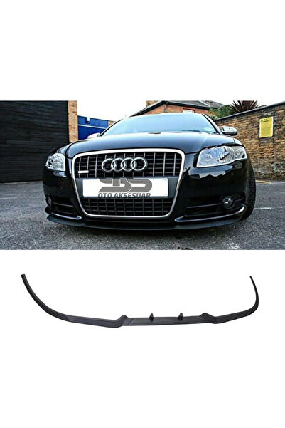 STS Oto Aksesuar Audi A6 S6 4b Cupra R Uyumlu Ön Lip Mat Siyah Ön Tampon Lip