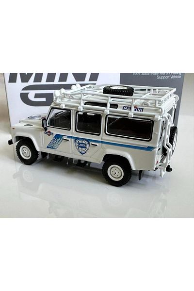 mini gt 558 Land Rover Defender 110 1991 Safari Rally Martini Model Car