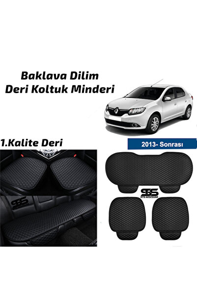 STS Oto Aksesuar وسادة مقعد سيارة من الجلد الأسود لسيارة رينو سيمبول بعد عام ...