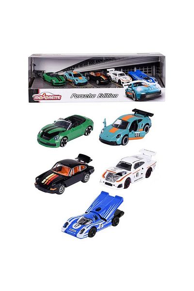 Majorette I Chose I Bought Porsche Edition Set of 5 1/64 Metal Car Diecast
