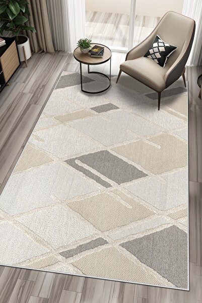 Lavita Home Makinede Yıkanabilir Kaymaz Taban Leke Tutmaz Salon Halısı Mutfak...