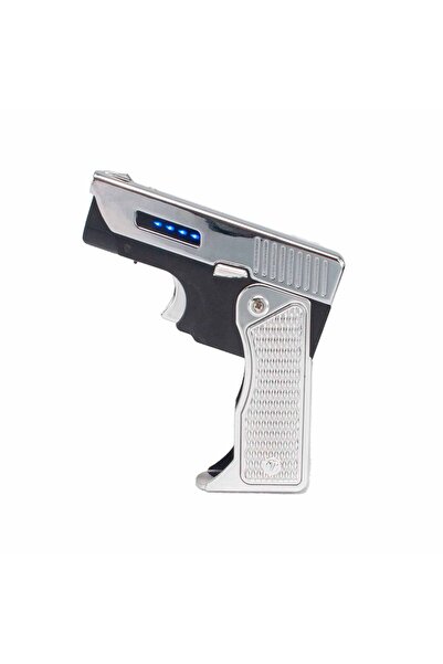 Als İkili Pürmüz Çakmak ve Şarjlı Elektronik Katlanır Tabanca Çakmak, Ark Çakmak