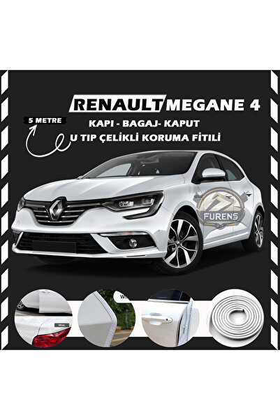 STS Oto Aksesuar Renault Megane 4 Oto Araç Kapı Koruma Fitili 5metre Parlak B...