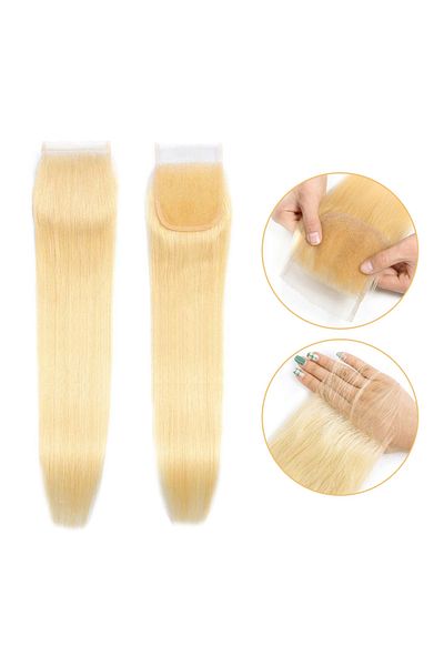 KONAK PERUK Wig Crown Platinum Color (Closure) 18inch