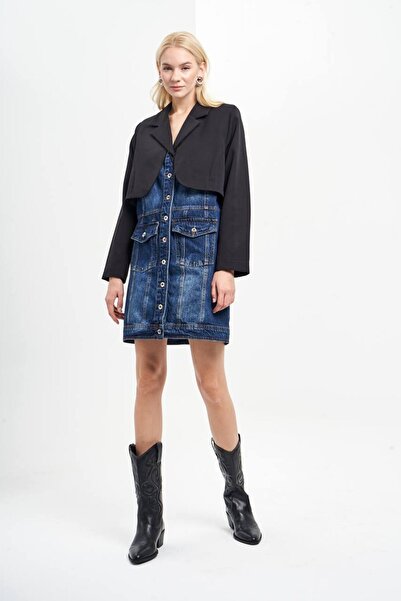 Friday Mood Denim Dress with Jacket Detail