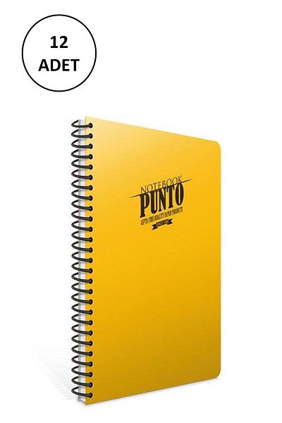 Gıpta Lined Point Spiral A5 Notebook - 100 Yp Plastic Cover
