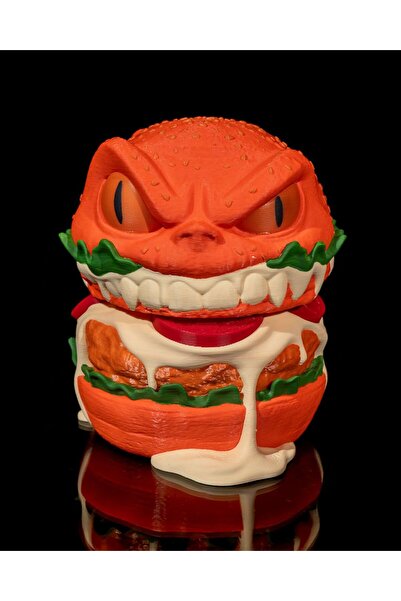 ALÇİN DİZAYN صندوق تخزين همبرغر ملون مقاس 16 سم، حل تخزين عملي وعصري