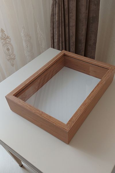 Verda Çerçeve New Trend 25x35 Cm Bamboo Deep Rose Design Frame fără Led! Cadru de memorie Rose Box! Fără nume