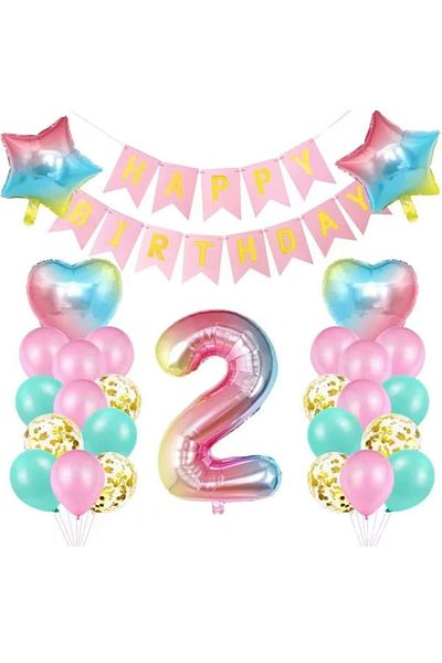 DÜVENCİ TİCARET RAINBOW BIRTHDAY LUXURY SET