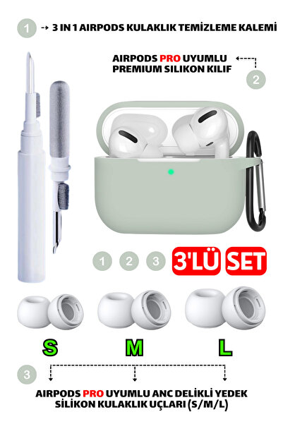 EWEC Pro Uyumlu Silikon Kılıf, Anc Delikli Yedek Silikon Uçları (S,M,L) ve 3 ...