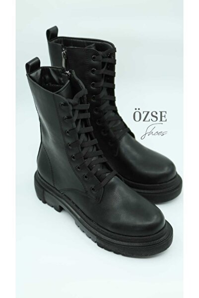 öz se shoes ЧОРНІ ОРТОПЕДИЧНІ ЧЕРЕВИКИ З ШНУРКОВИМИ ЗАСТІБКАМИ