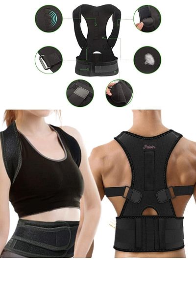 Palwin New Generation Anti-Humpback Women Men Upright Posture Corset Waist Back Shoulder Corset Upright Standing Apparatus