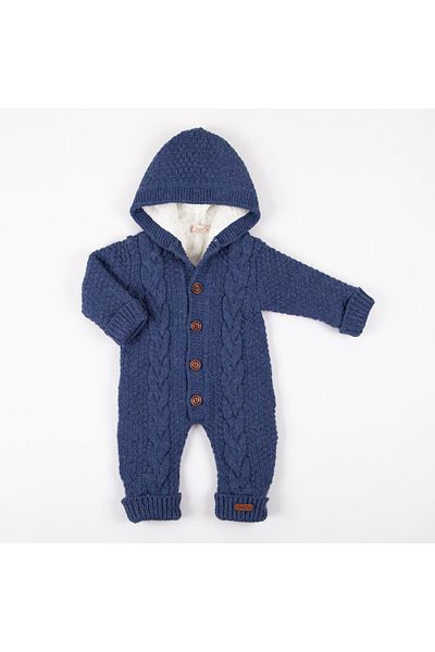 miniyou Baby Hair Braid Patterned 100% Cotton Newborn Hospital Exit Overalls with Welsoft Inside My-4059bm