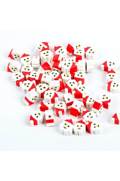 Hobimos Χάντρες από πολυμερικό πηλό Snowman 40 τεμαχίων