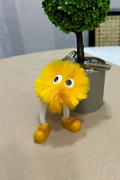 WAPPA Sarı Peluş Anahtarlık, Çanta Süsü