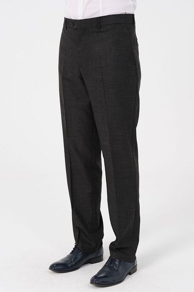 VALUE Anthracite Classic Cut Fabric Men's Trousers