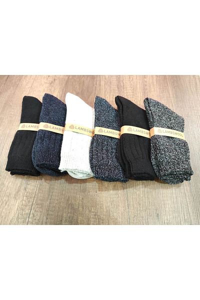 Leement socks 6 чифта зимни дебели вълнени чорапи Качествена овнешка вълна