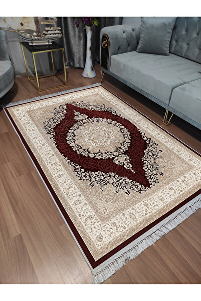 Modern home Klasik Desen Dijital Baskı Dot/Keçe Salon Halısı Makinada Yıkanab...