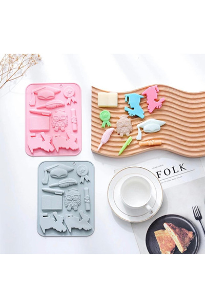 adarya Silikon Kek Çikolata Sabun Mum Epoksi Reçine Kalıp