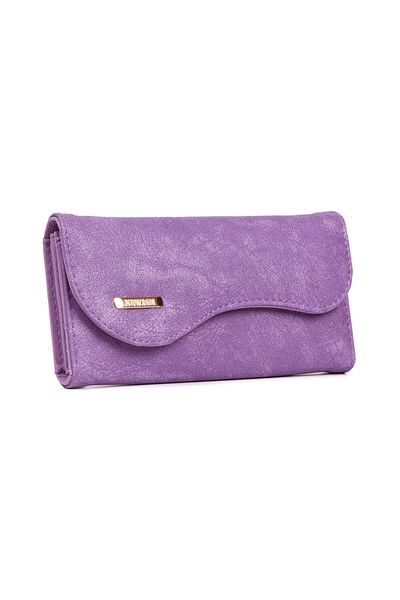 Newish Polo Lilac Soft Textured Women's Wallet Accessory Daily Paper Money Compartment (CARD HOLDER Compartment)