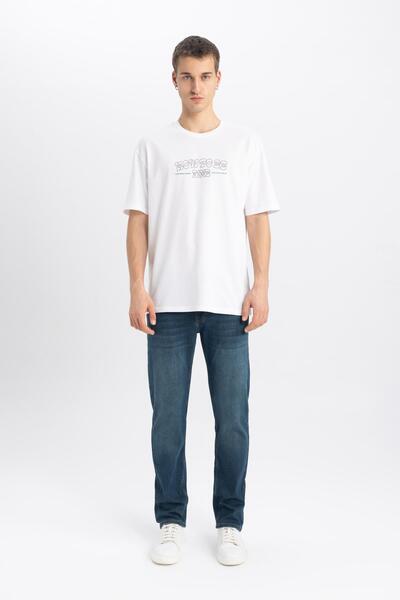 DeFacto Sergio Regular Fit Normal Kalıp Normal Bel Boru Paça Jean Pantolon R9026az24sp